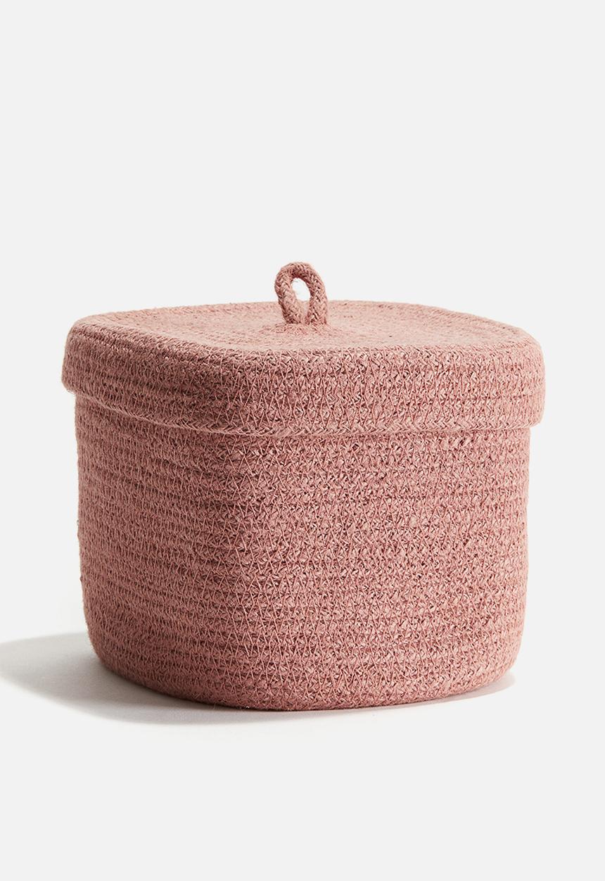 H&M - Small jute box - pink