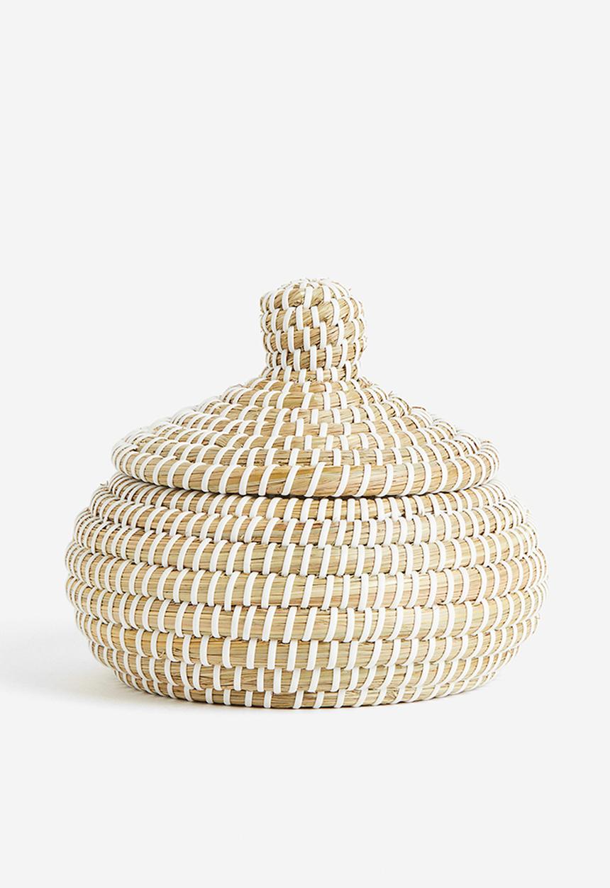 H&M - Small lidded storage basket - beige