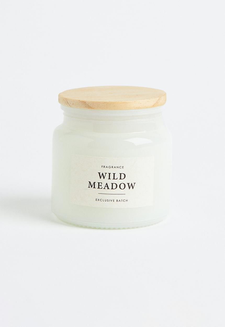 H&M - Scented candle in glass holder - white