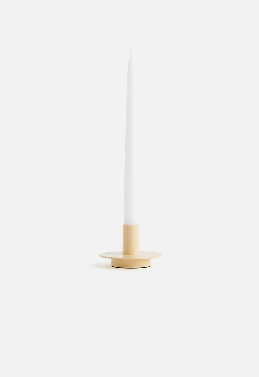H&M - Metal candlestick - yellow