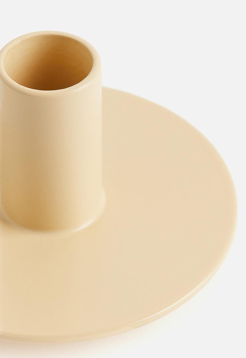 H&M - Metal candlestick - yellow