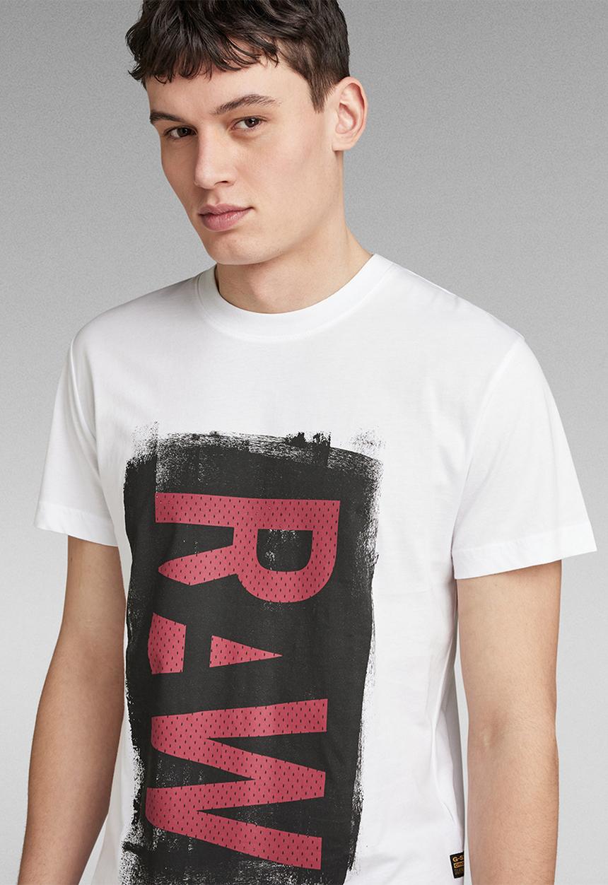 G-STAR - Painted raw gr r t - white