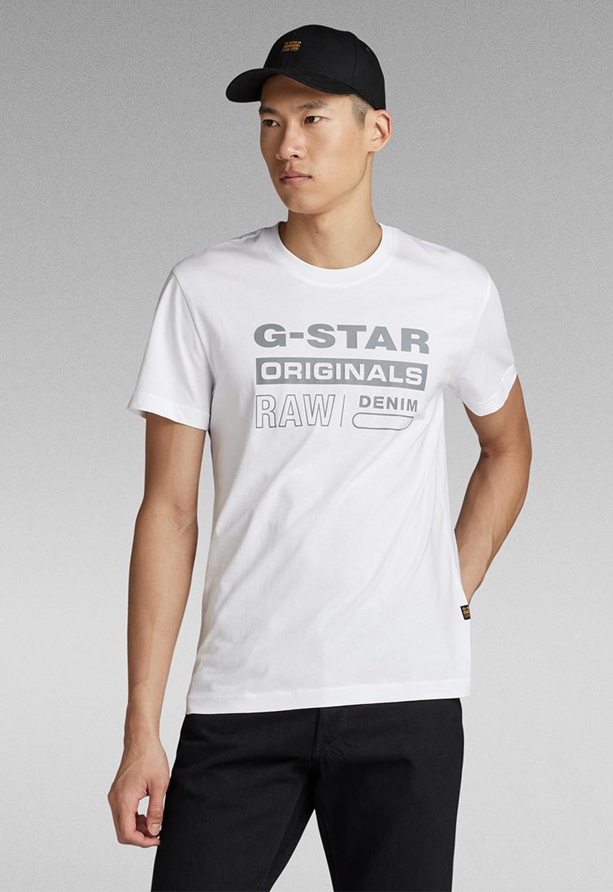 G-STAR - Reflective originals gr r t - white