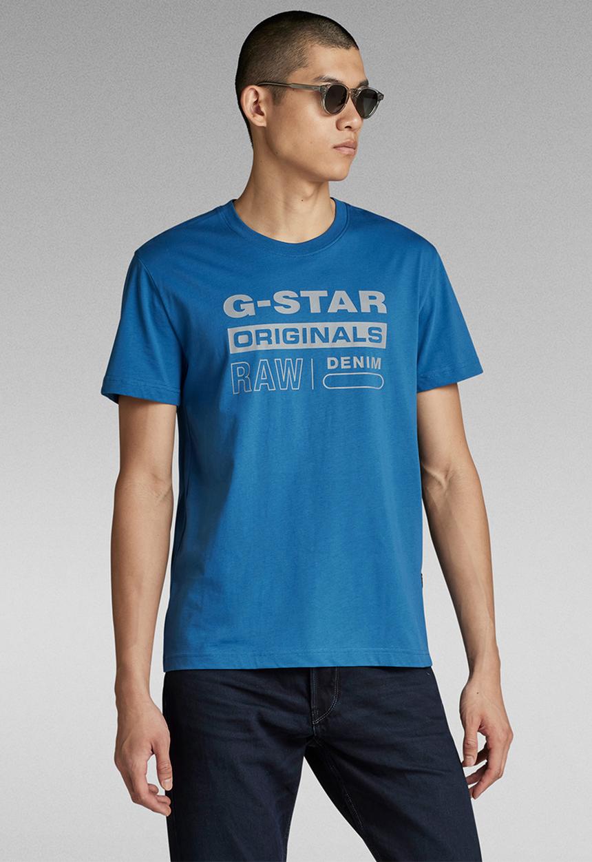 G-STAR - Reflective originals gr r t - retro blue