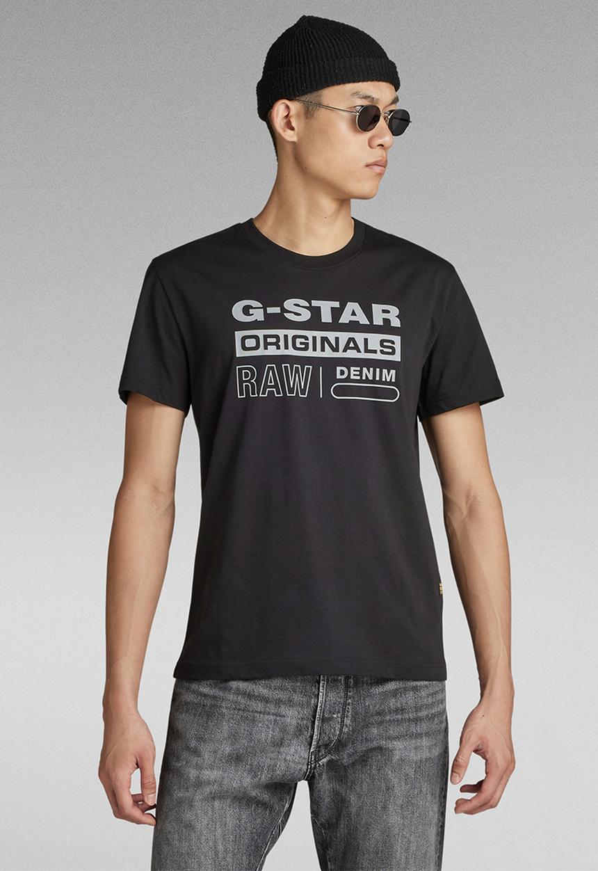 G-STAR - Reflective originals gr r t - dk black