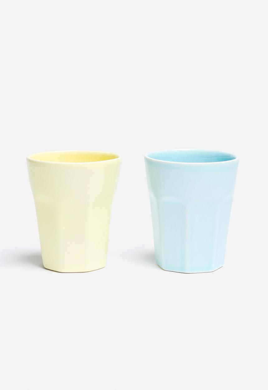 Urchin Art - Set of 2 Ceramic Glasses