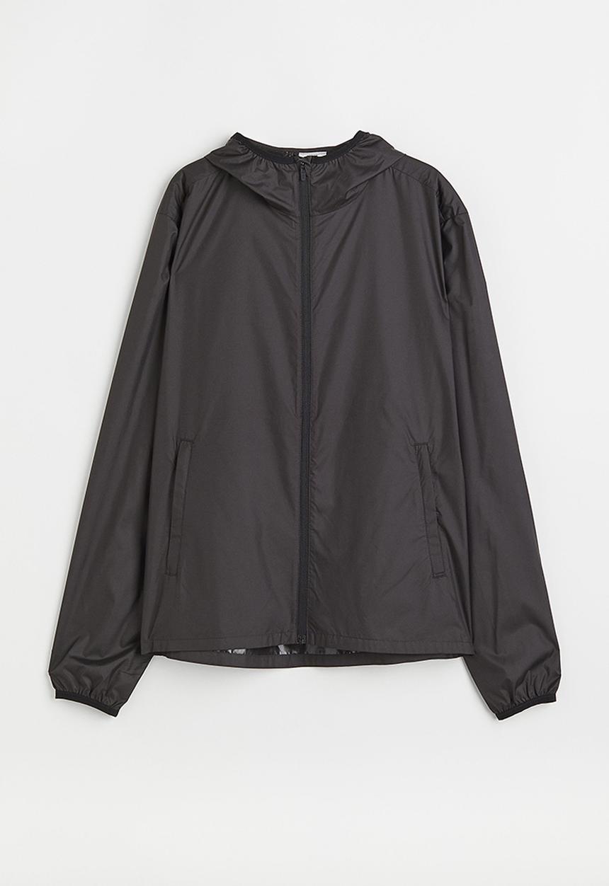 H&M - Hooded windbreaker - black