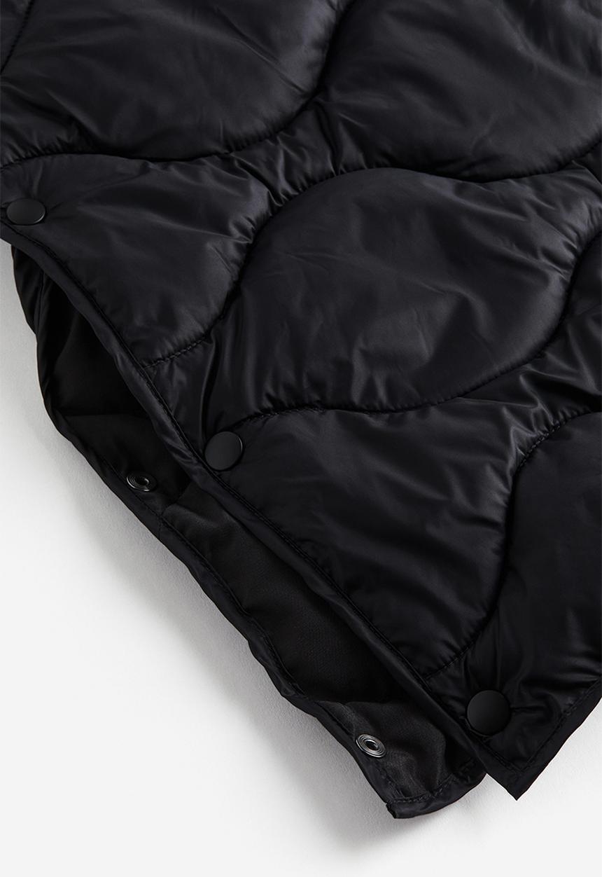 H&M - Quilted puffer coat - black