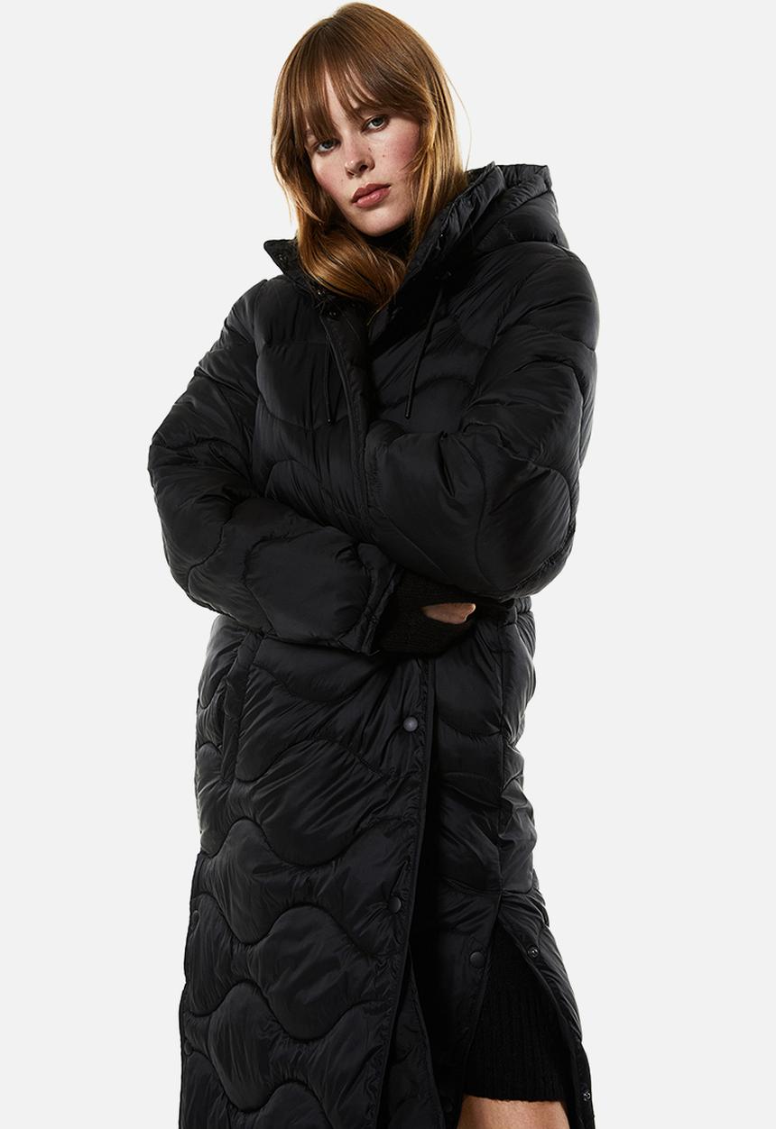 H&M - Quilted puffer coat - black