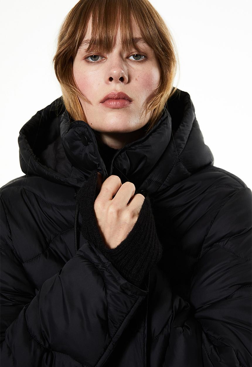 H&M - Quilted puffer coat - black
