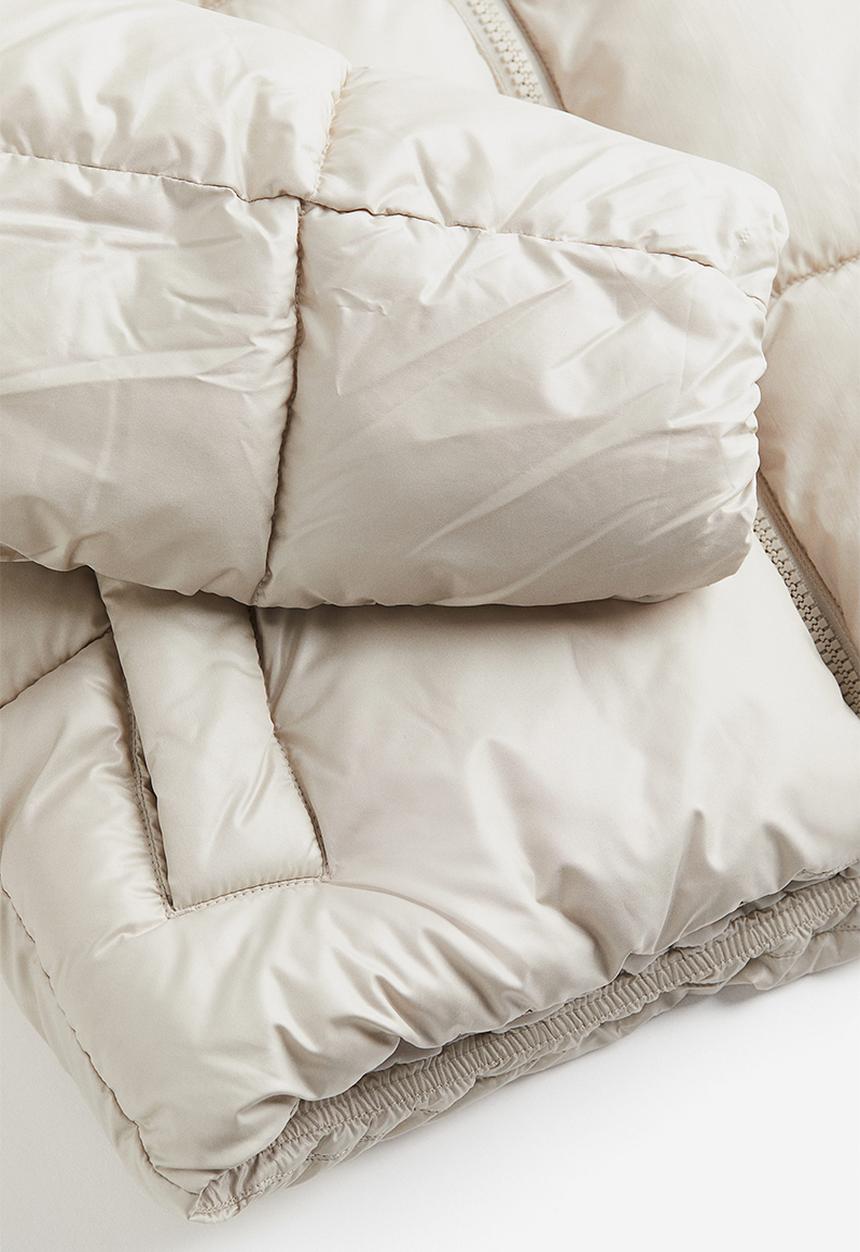 H&M - Hooded puffer jacket - natural white 
