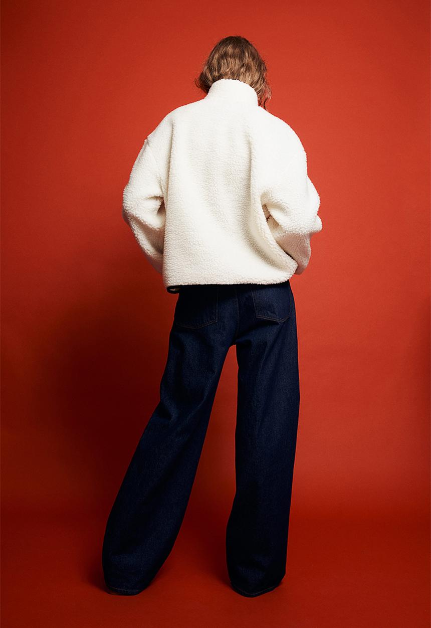 H&M - Teddy jacket - cream