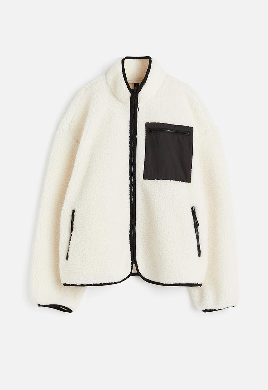 H&M - Teddy jacket - cream