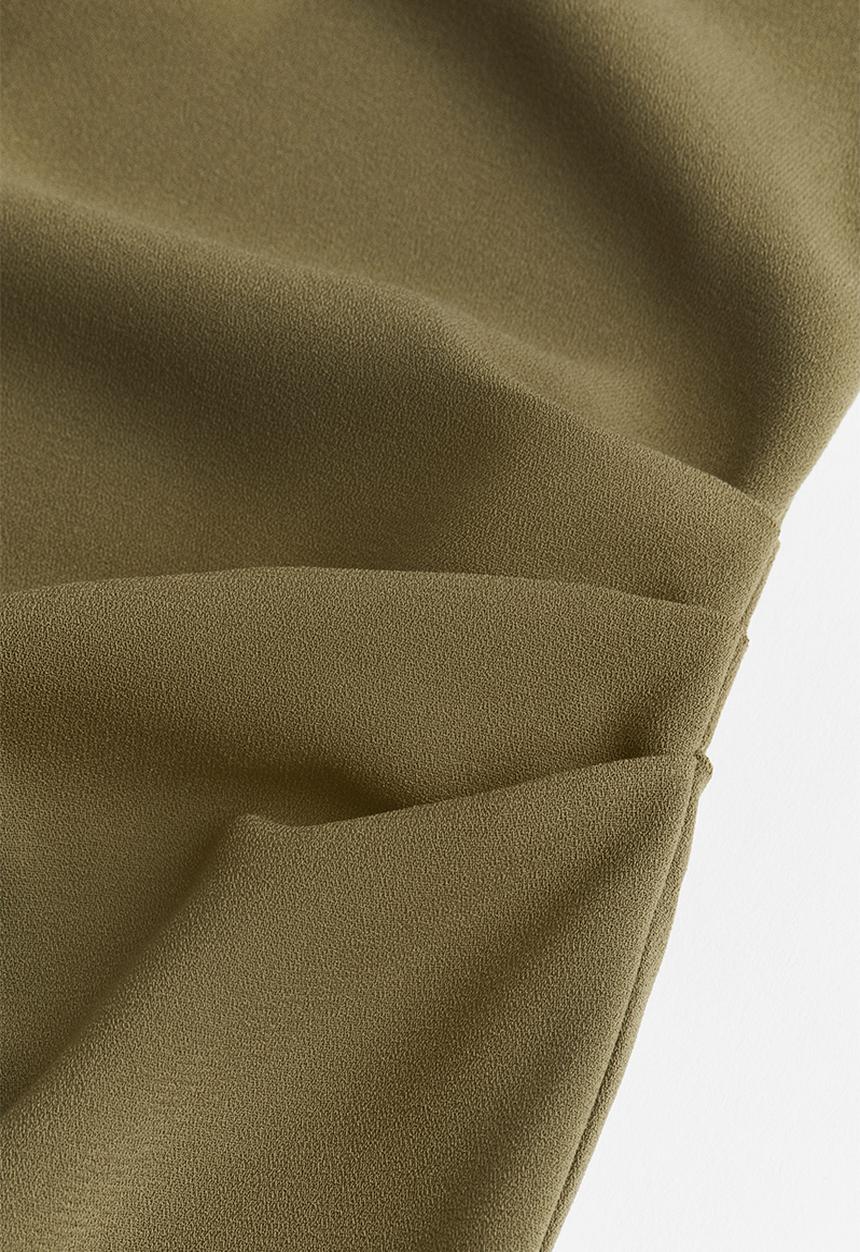 H&M - Draped dress - khaki green