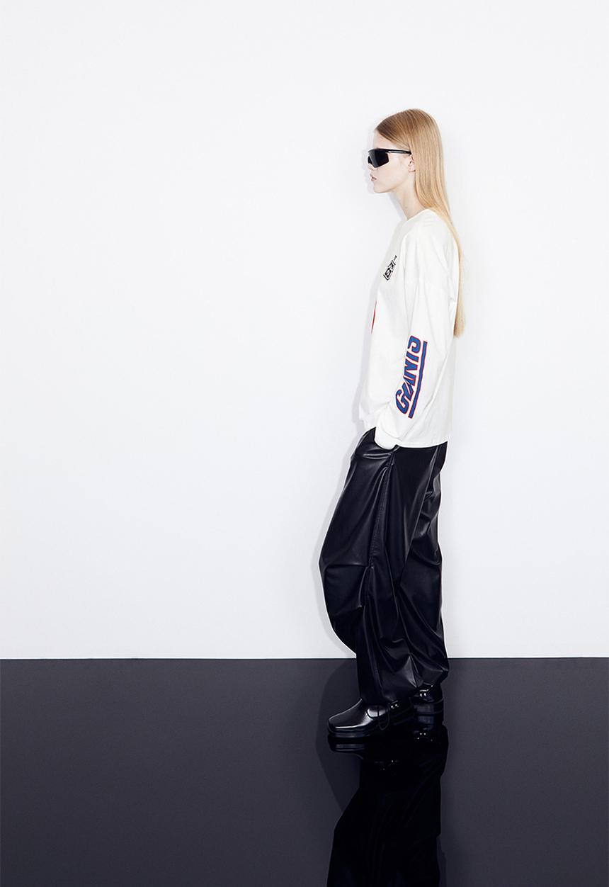H&M - Oversized printed top - cream nfl