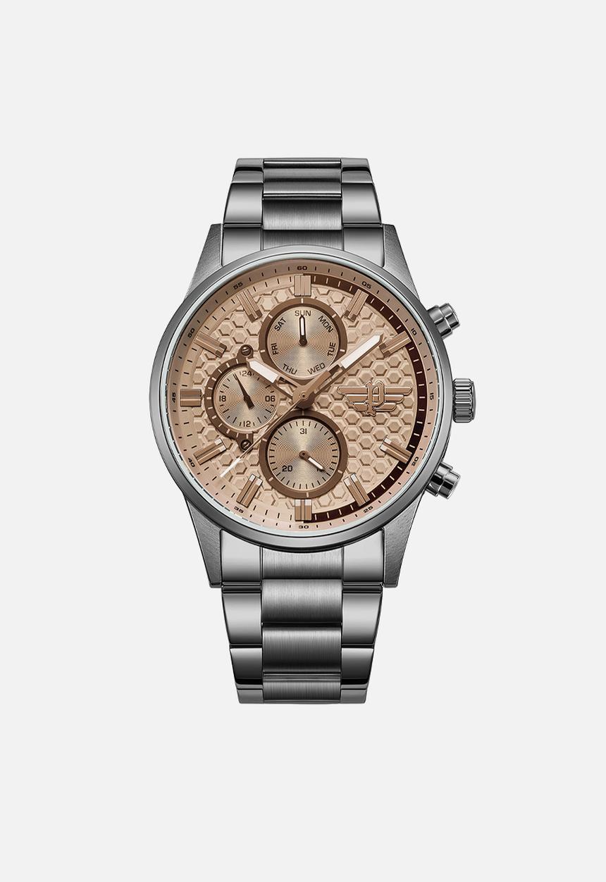 Police - S Steel dial watch - silver & gold