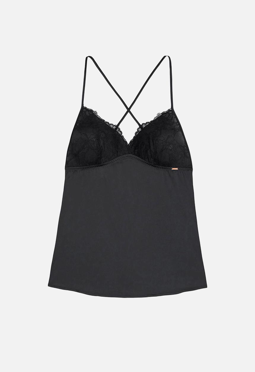 DORINA - Plus Abelia camisole +shorts gift box - black