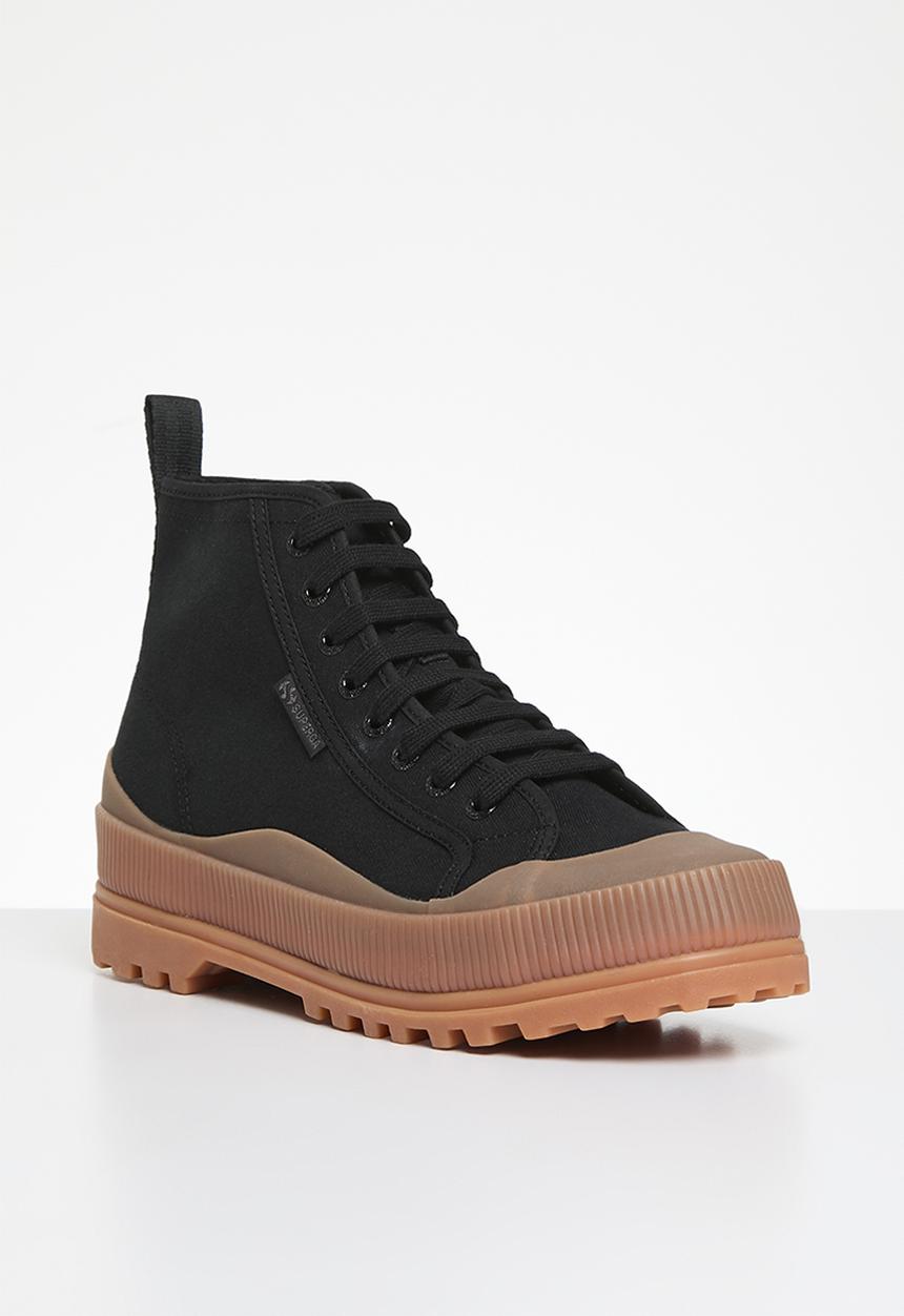 2469 Alpina wave canvas wave foxing boot - black gum