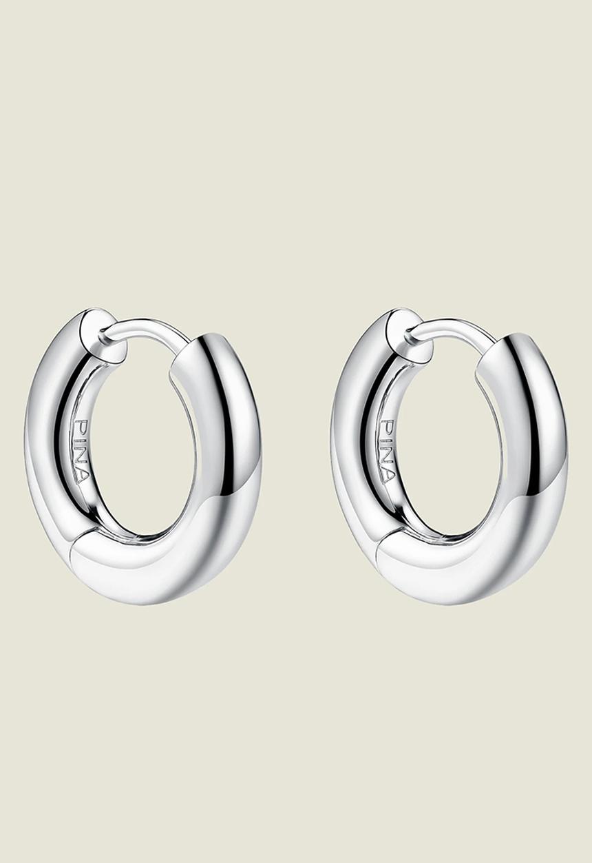 Pina Jewels - Hoop Earrings - 925 Sterling Silver