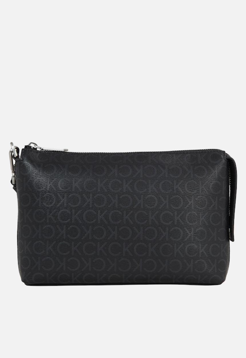 Calvin Klein - Ck must washbag_epi mono - black mono