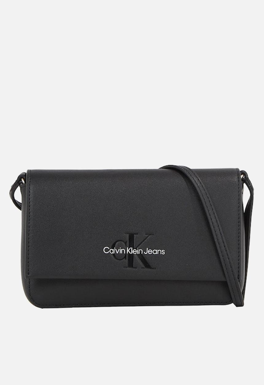 Calvin Klein - Sculpted wallet ph cb19 mono - black/metallic logo
