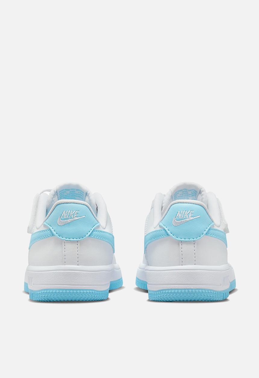 Nike - Nike Force 1 Low Easyon Psv - White/Aquarius Blue-White