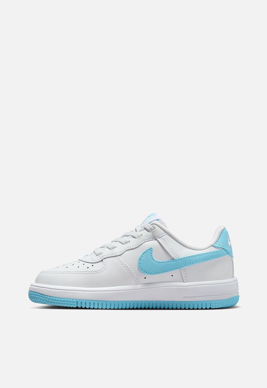 Nike - Nike Force 1 Low Easyon Psv - White/Aquarius Blue-White