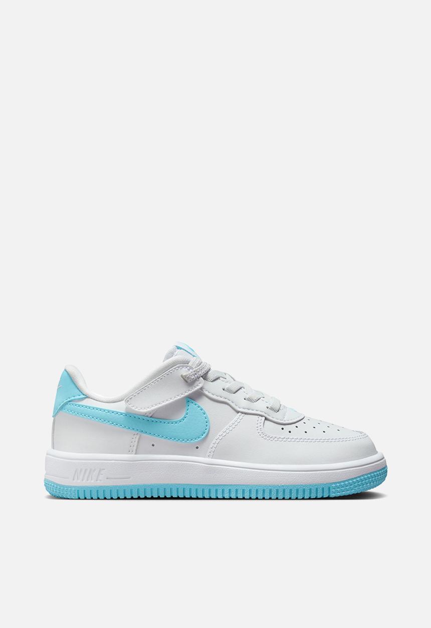Nike - Nike Force 1 Low Easyon Psv - White/Aquarius Blue-White