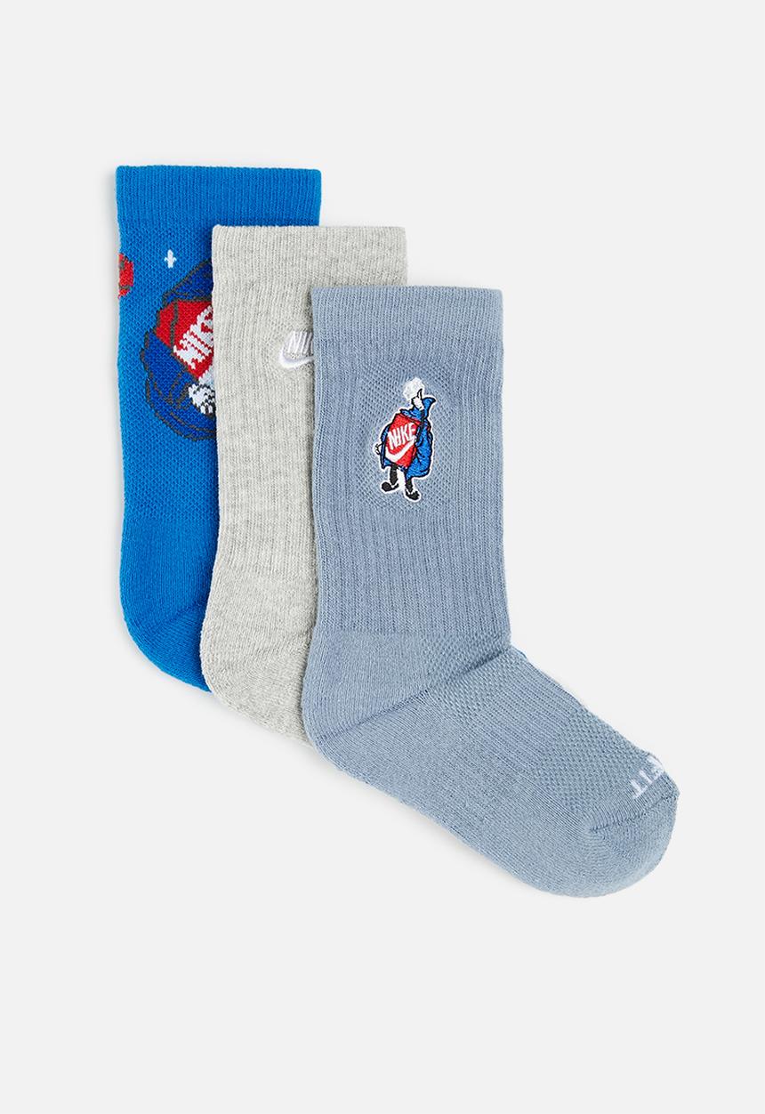 Nike - Nhb3pk crew boys boxy sock - photo blue