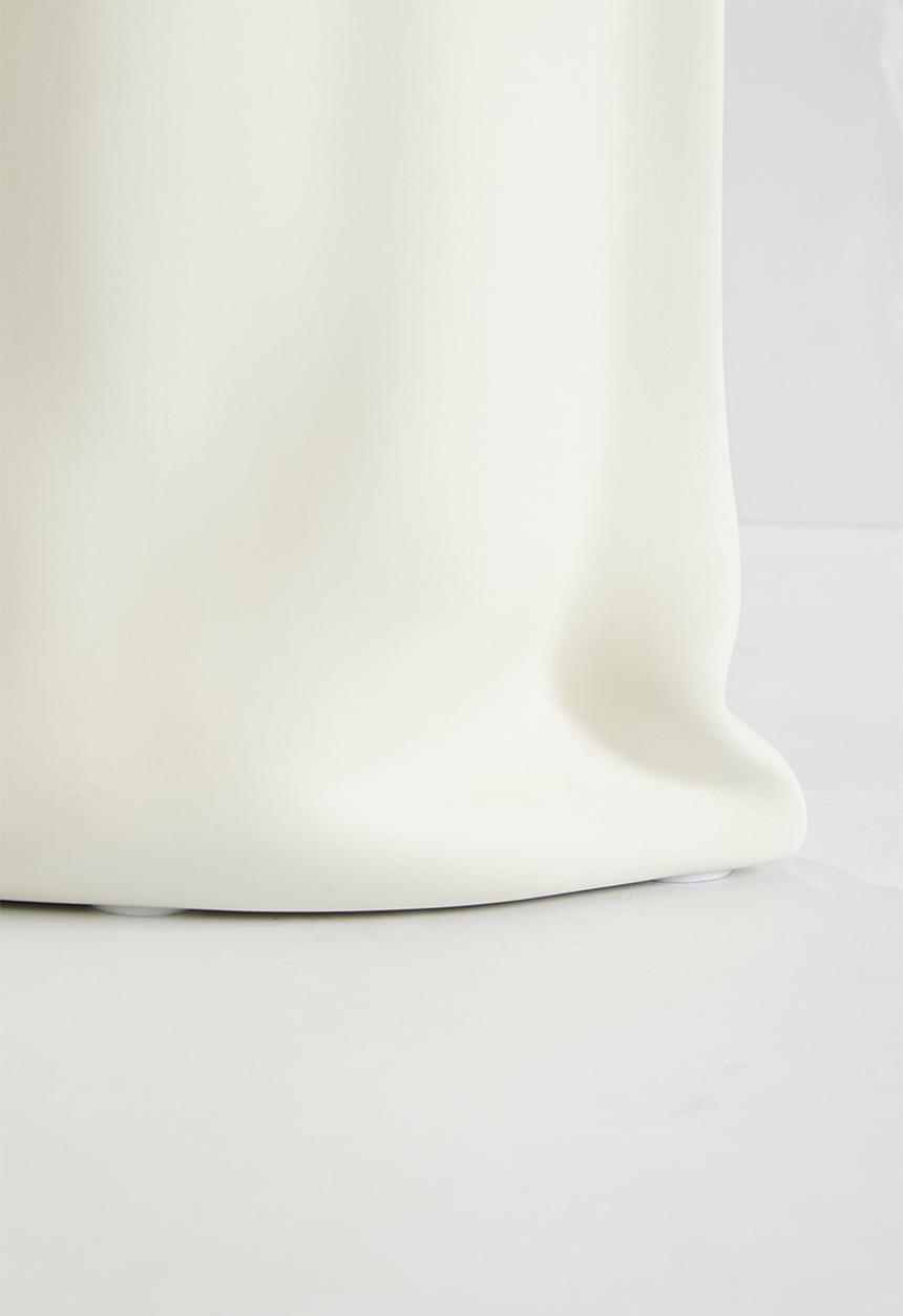 Sixth Floor - Paperbag Ceramic Vase - Matt White