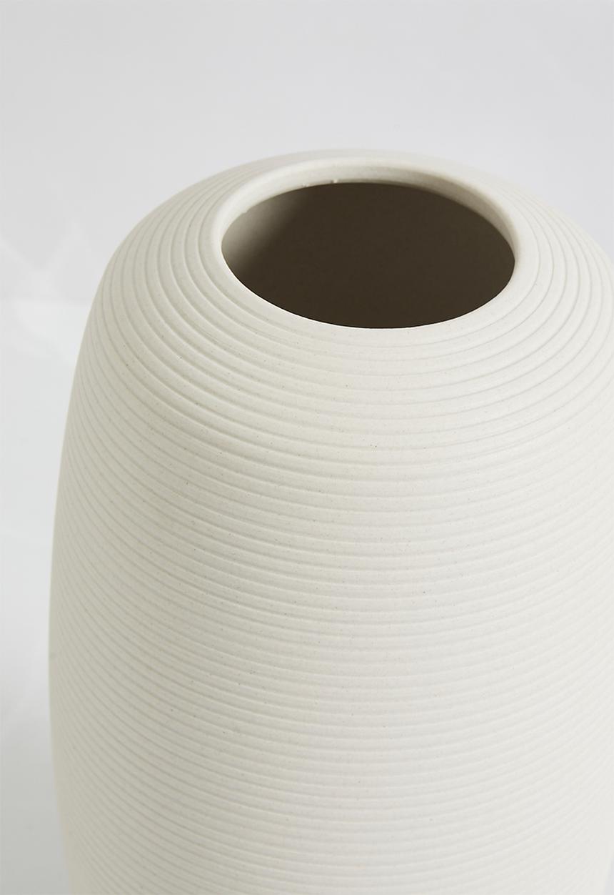 Sixth Floor - Cylinder Ceramic Vase White