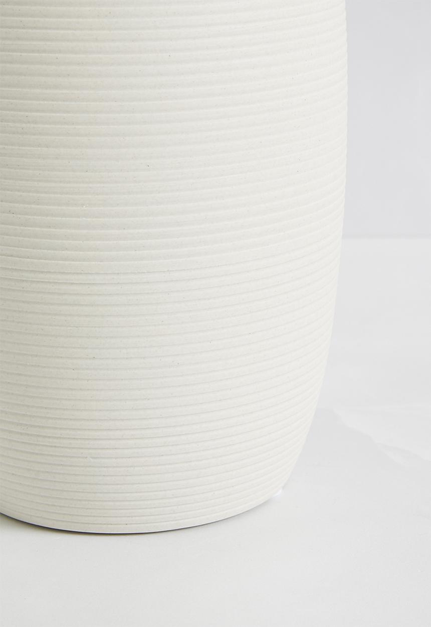 Sixth Floor - Cylinder Ceramic Vase White