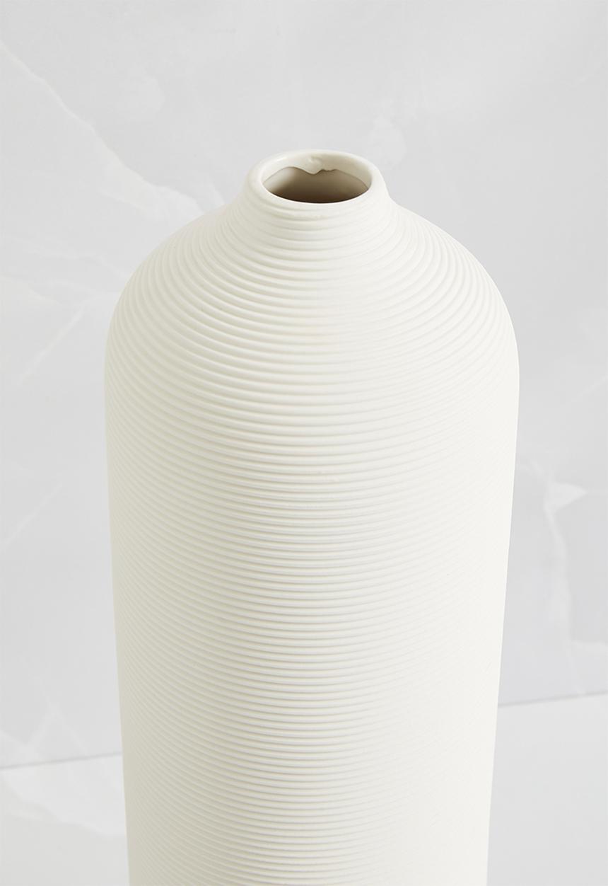 Sixth Floor - Tall Versailles Ceramic Vase - White