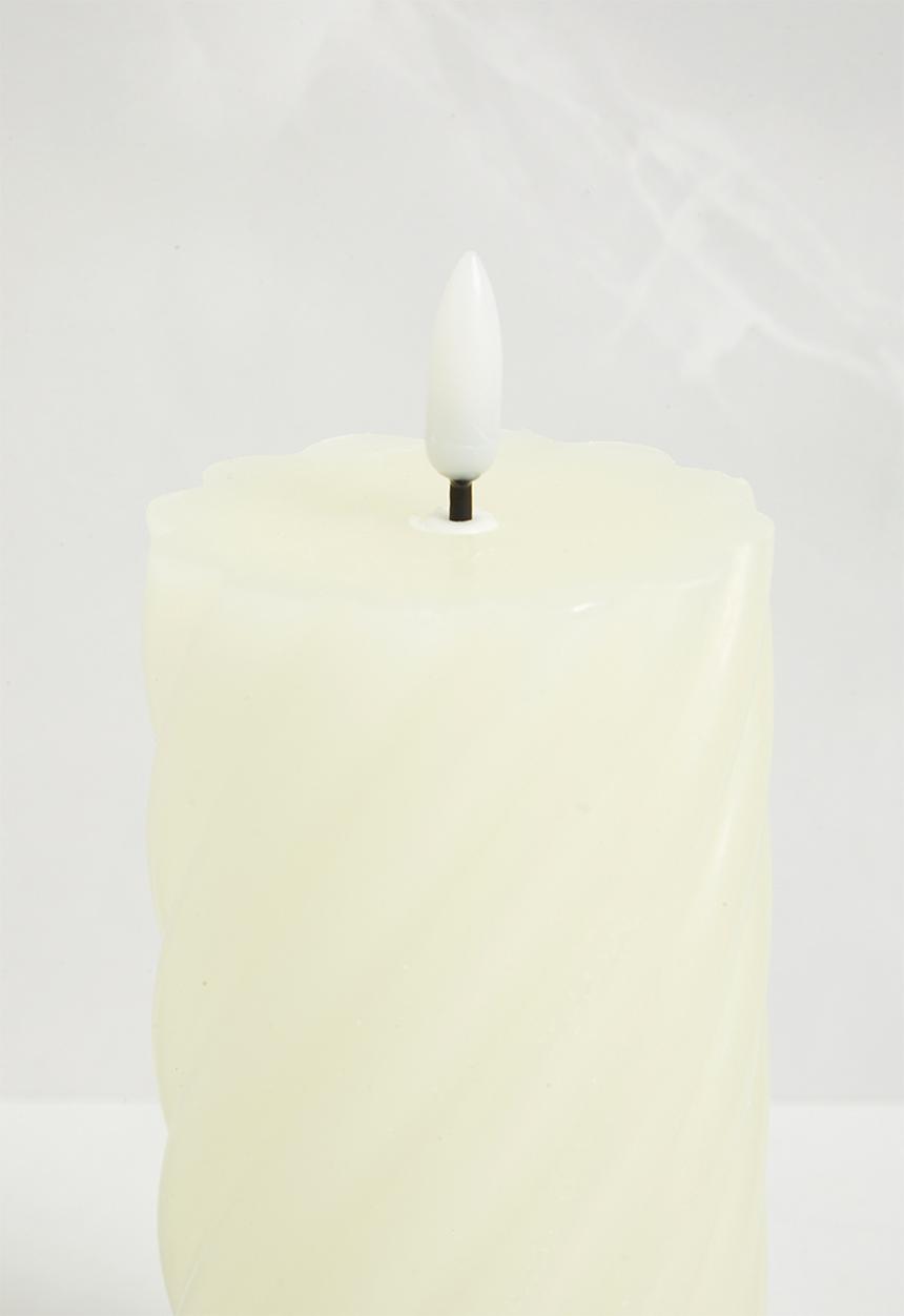 H&S - White LED Candle - Twist White