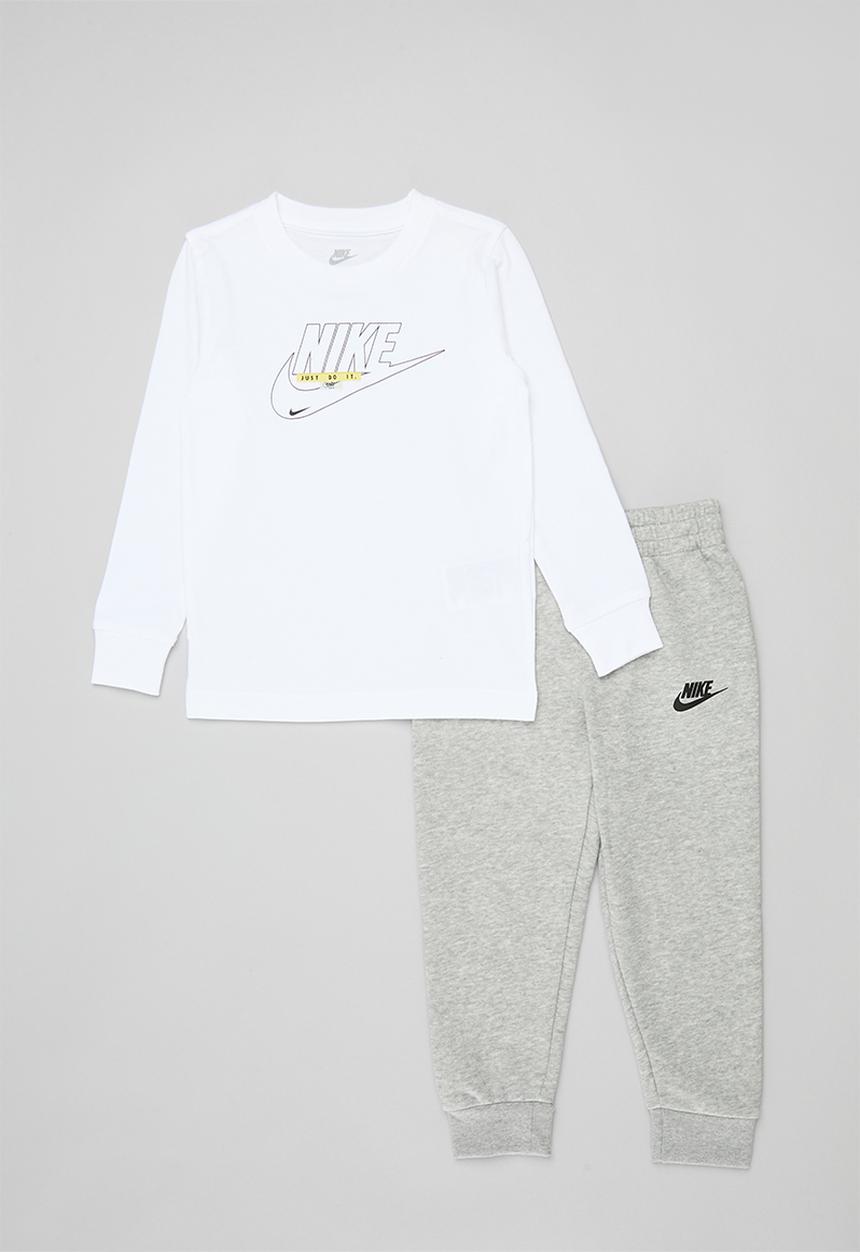 Nike - Nkb b nsw club ssnl long sleeve pant se - dk grey heather
