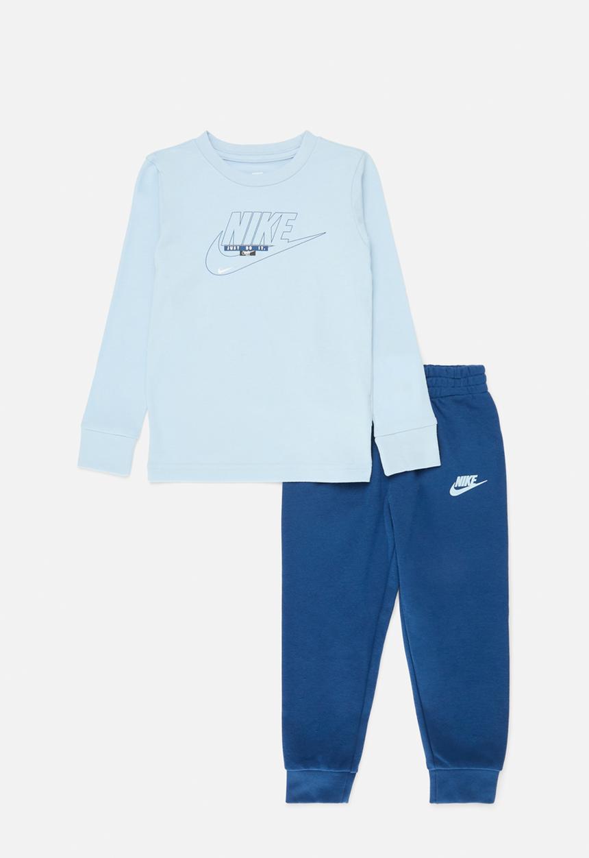 Nike - Nkb b nsw club ssnl long sleeve pant se - court blue
