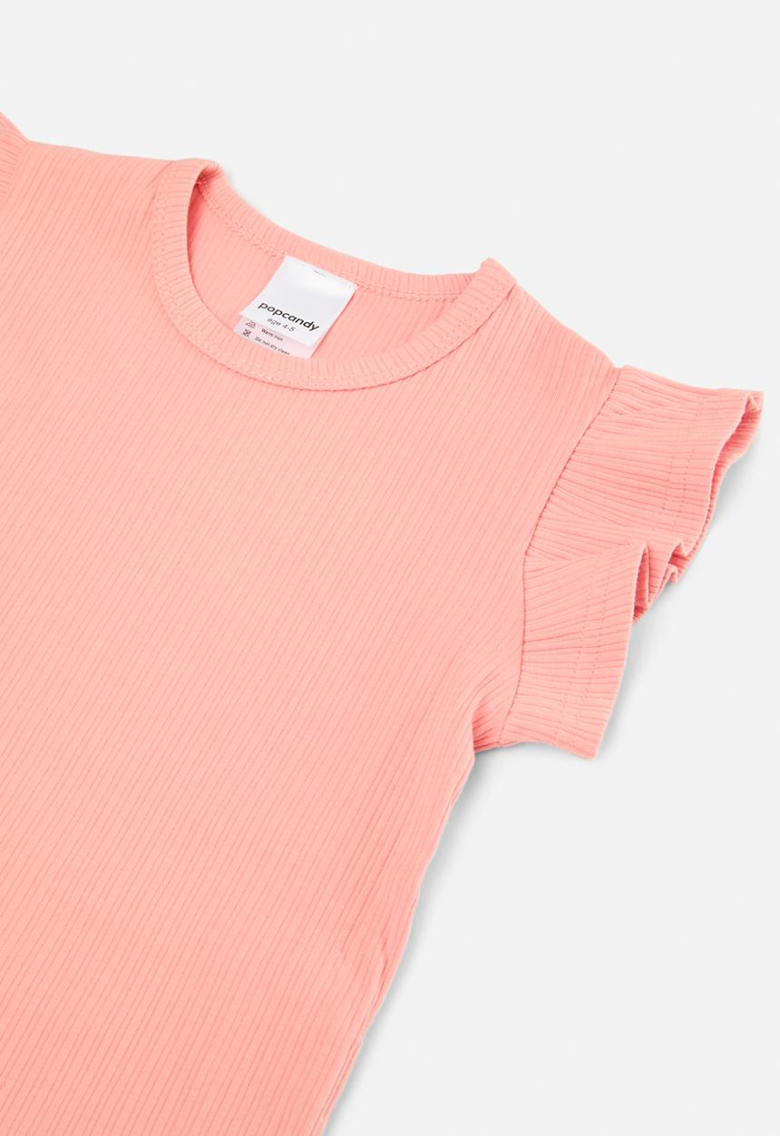 Pop Candy - Frilled top and pants set - pink