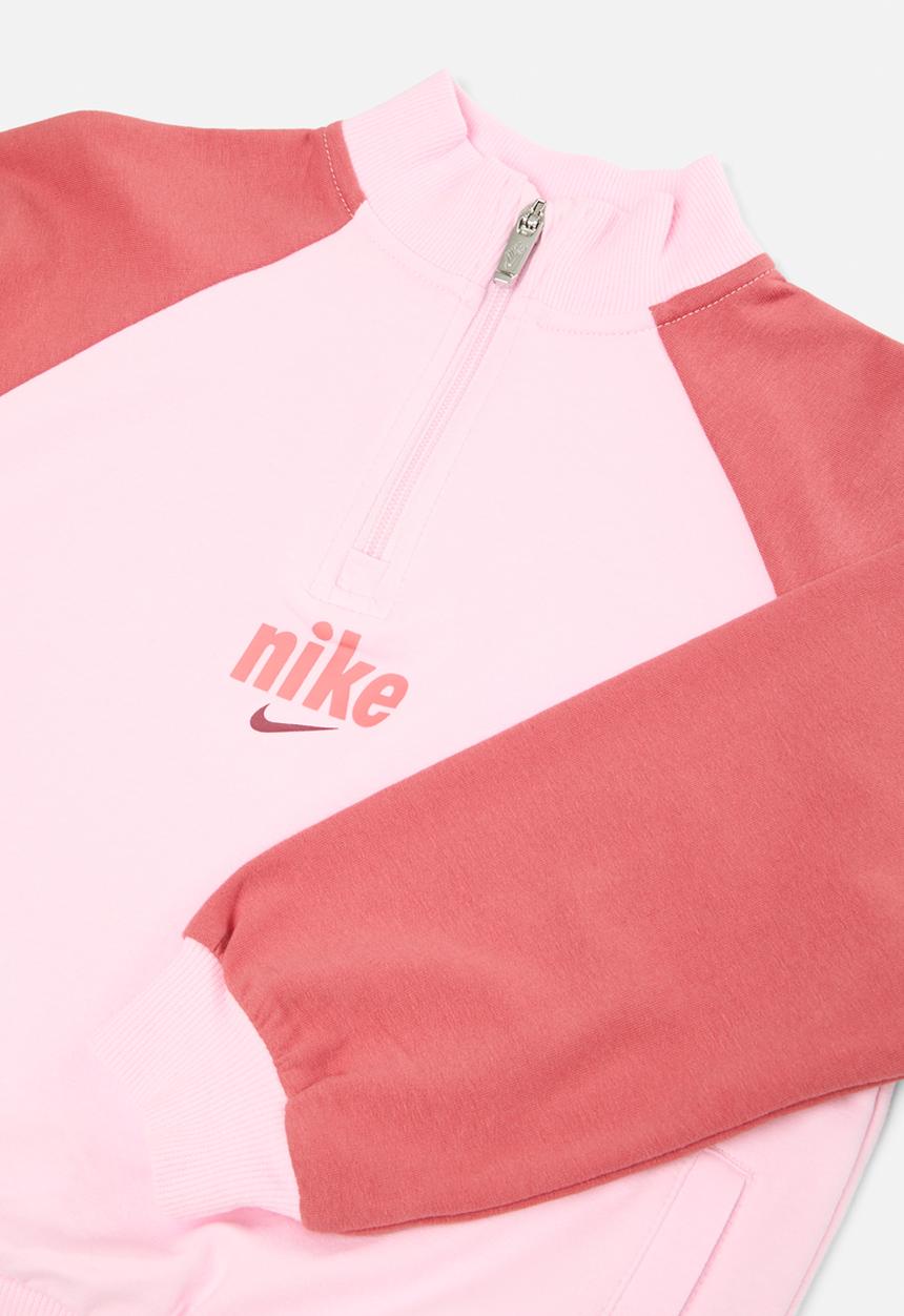 Nike - Nkn e1d1 half zip set - pink foam