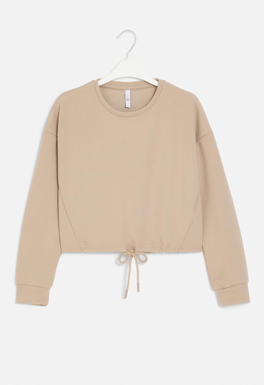 HAILYS - Long sleeve p tp lene top - taupe