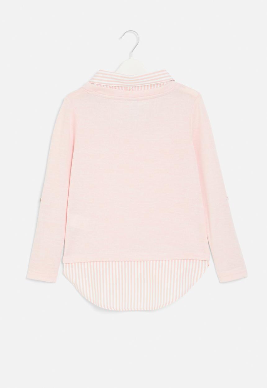 HAILYS - Long sleeve p tp linda top - rose marl
