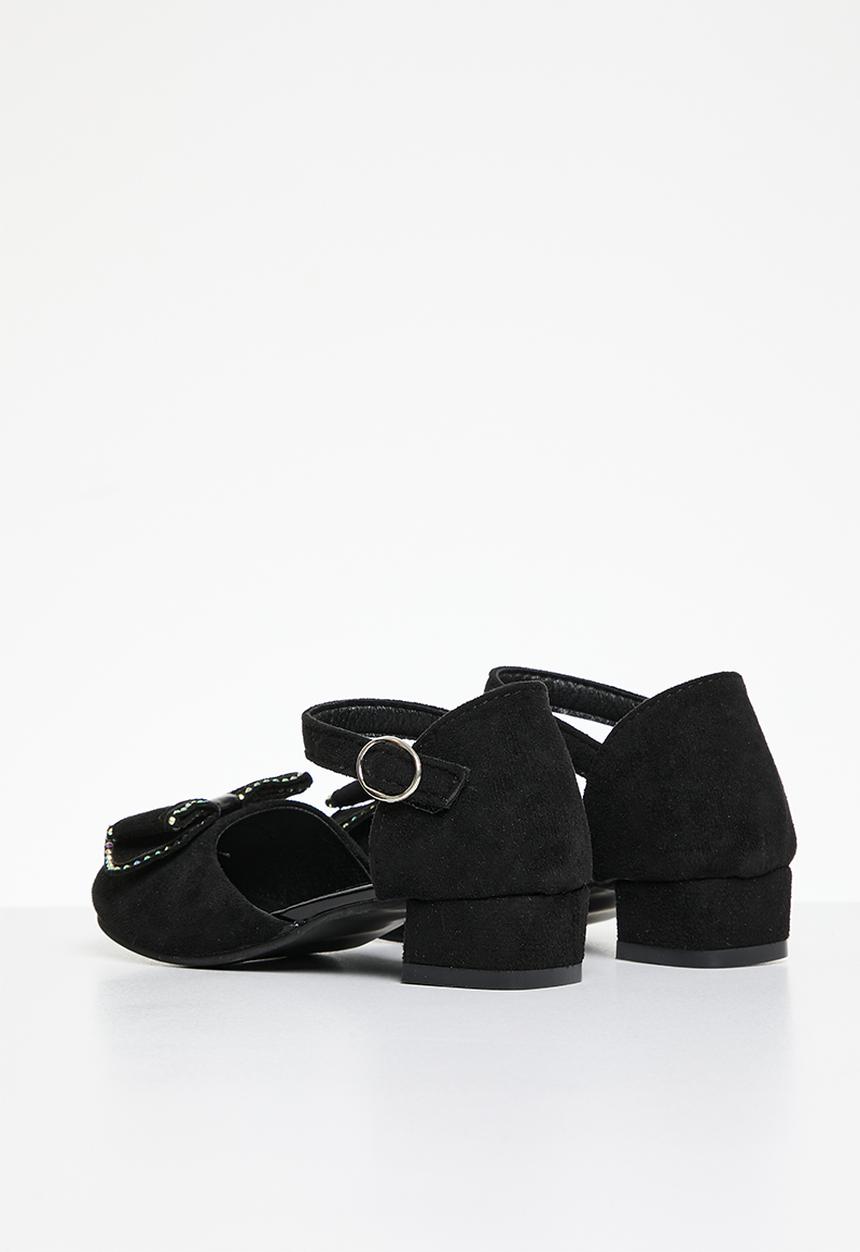 Pop Candy - Bowknot kitten heel - black
