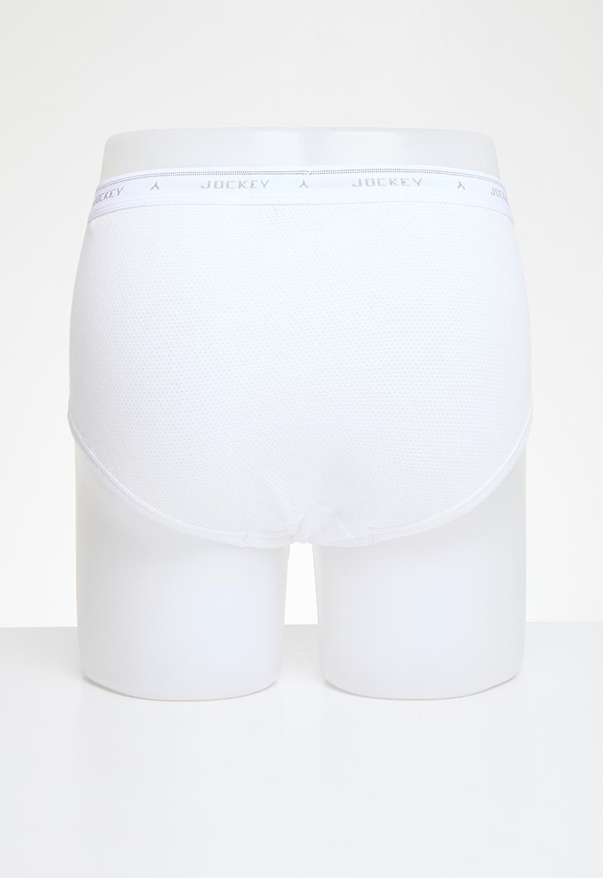 Jockey - 2 PK EYELET Y-FRONT® - Classic White - White, White