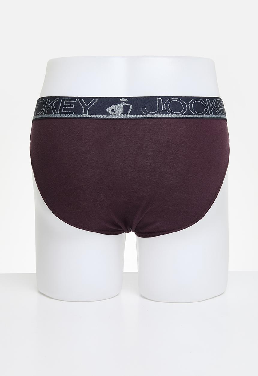 Jockey - 3 Pack Plain Jockey brief - Fresh Coast/Deep Sangria/Ocean Cavern