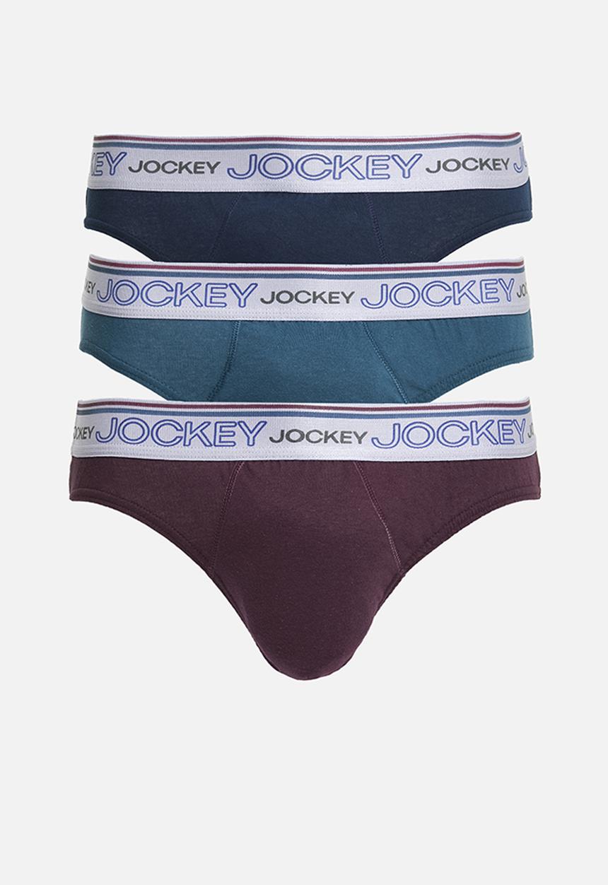 Jockey - 3 Pack plain new gen jockey brief - multi 