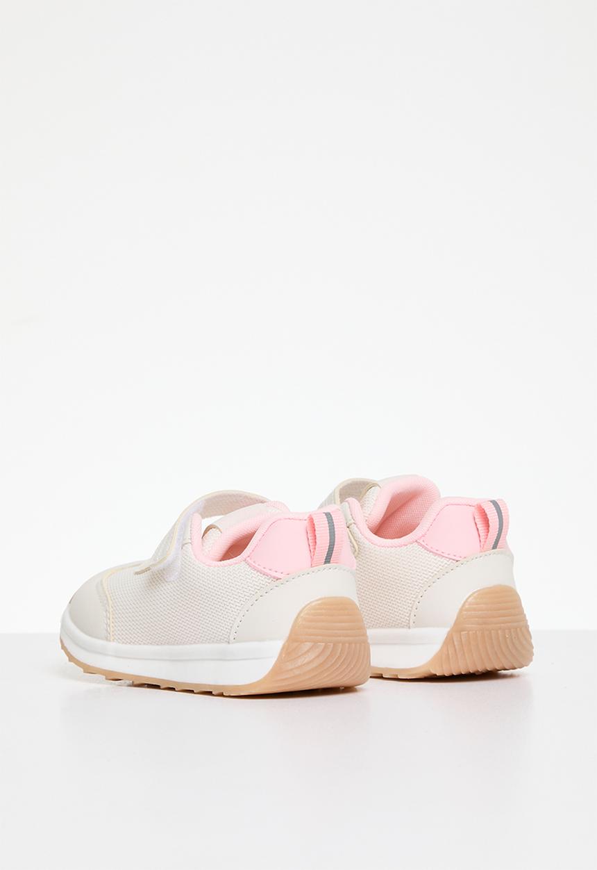 Pop Candy -  Adjustable strap sneakers - pink & off white