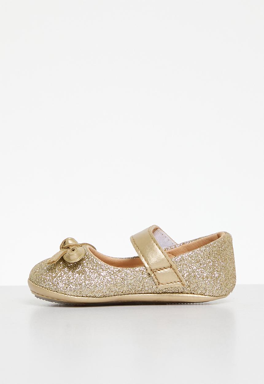 Pop Candy - Bowknot flat pumps - gold