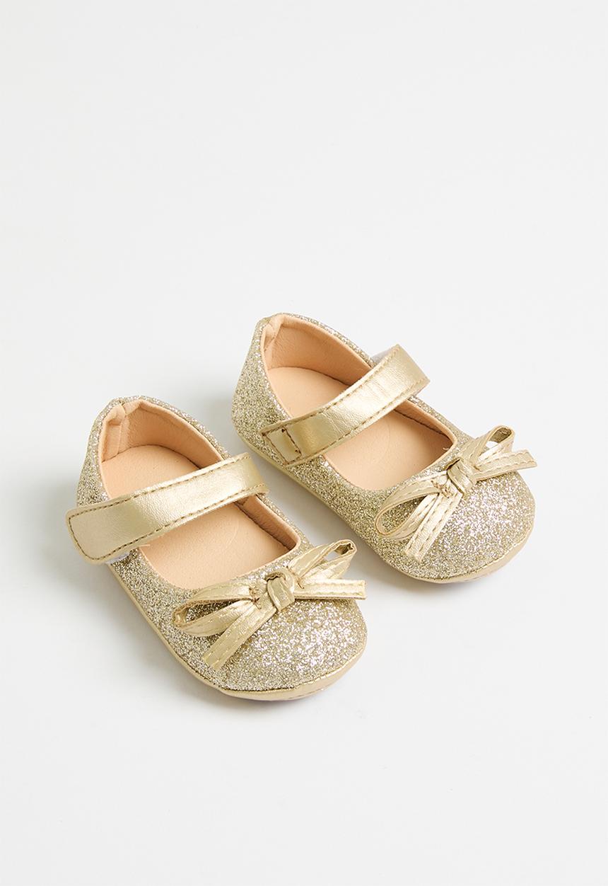 Pop Candy - Bowknot flat pumps - gold