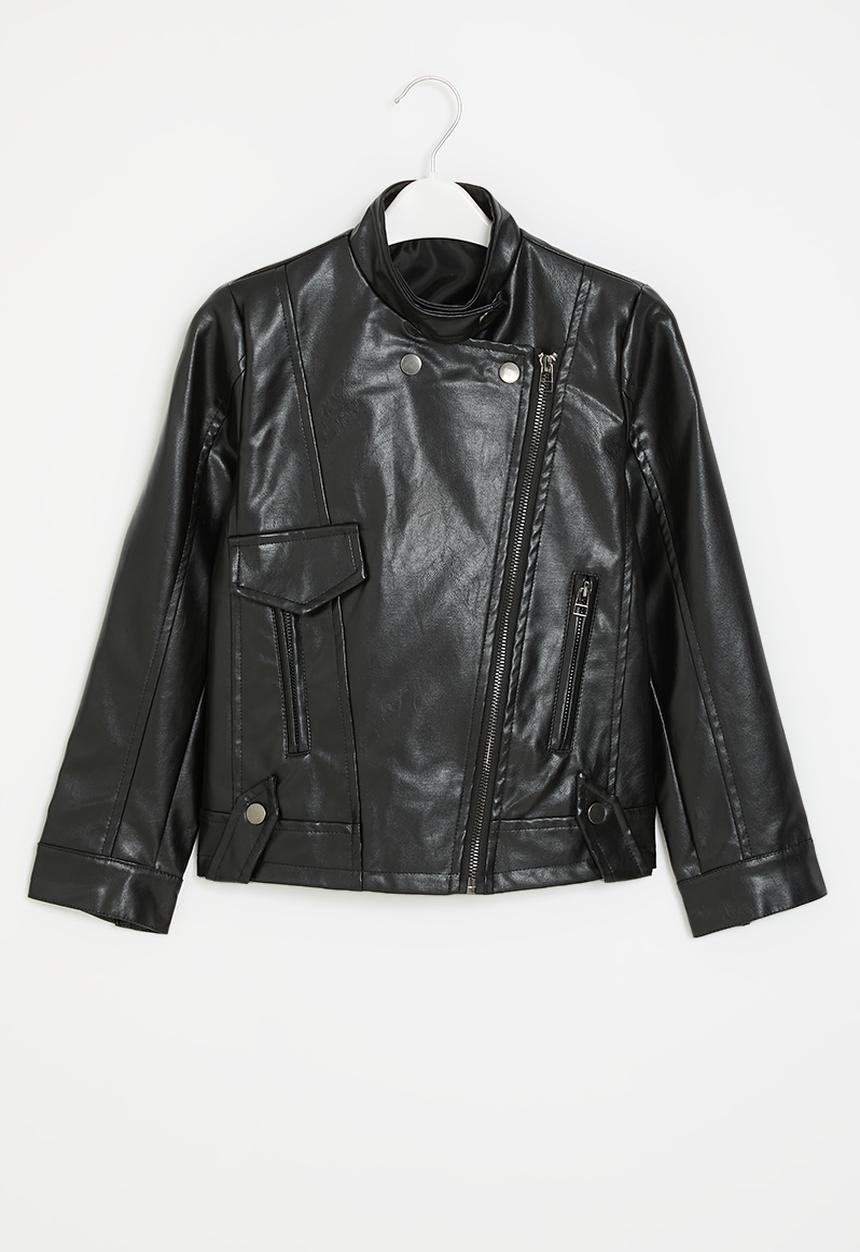 Pop Candy - Faux leather jacket - black