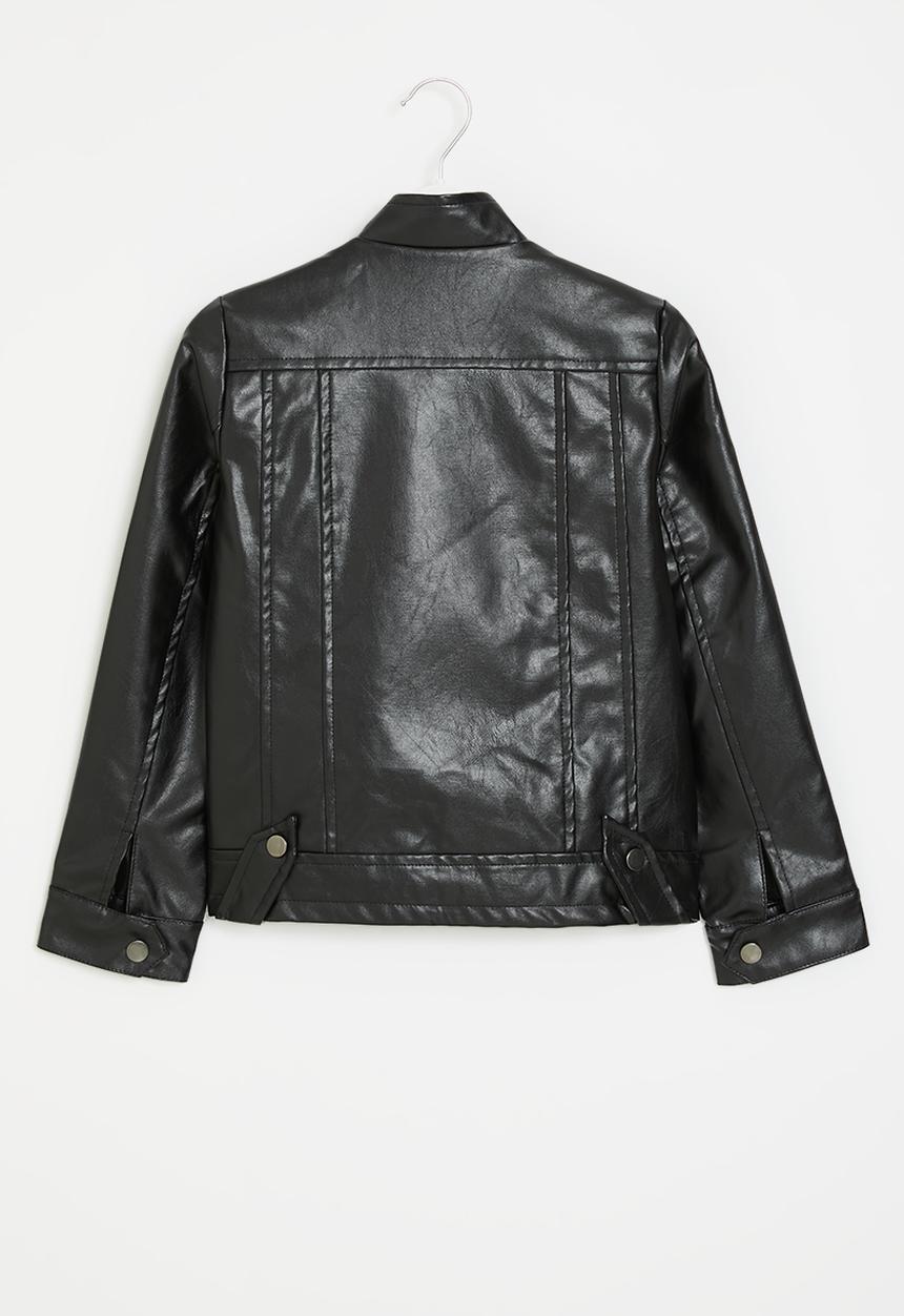 Pop Candy - Faux leather jacket - black