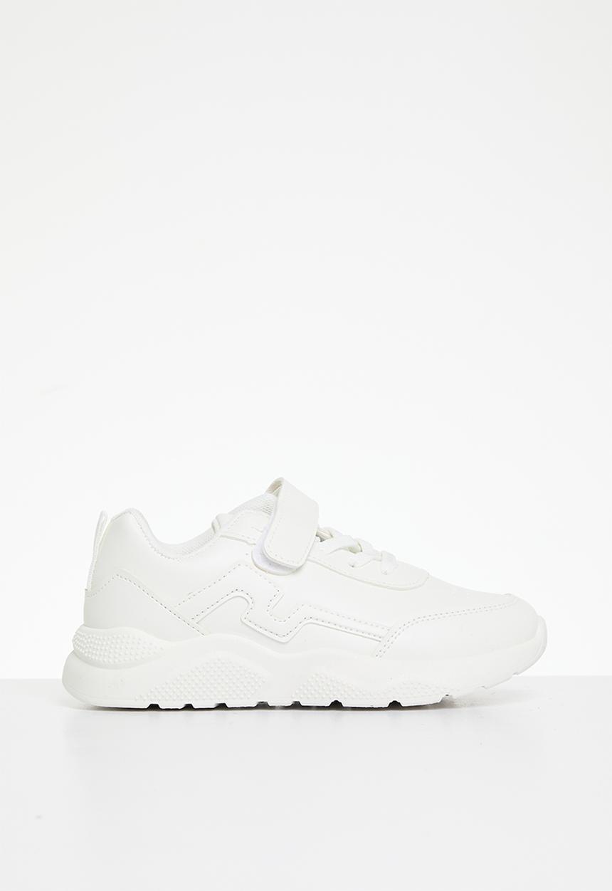 Pop Candy - Lace/velcro strap sneakers - white